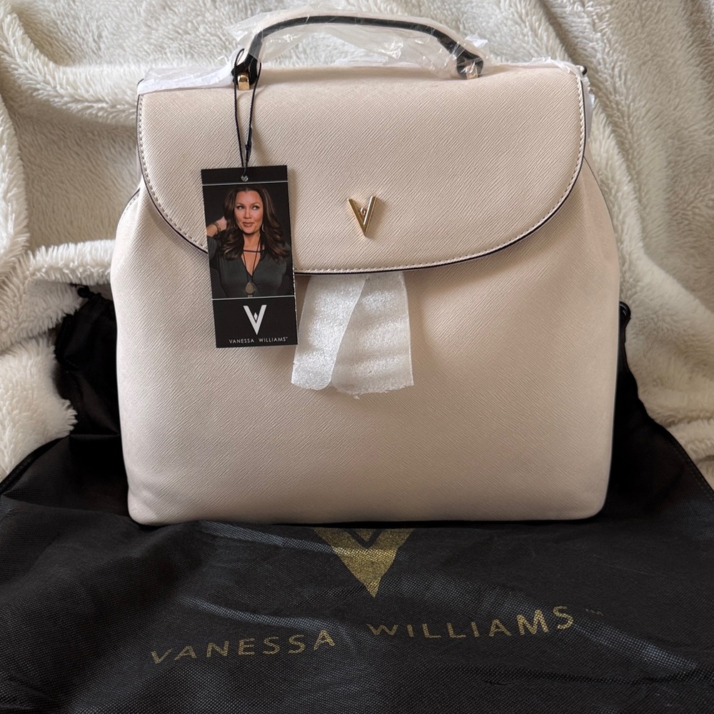 NWT Vanessa Williams Off White Backpack